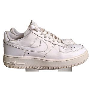 Nike Air Force 1 Youth Kids Sz 6Y 6 White Triple Classic Low Top Sneakers Shoes
